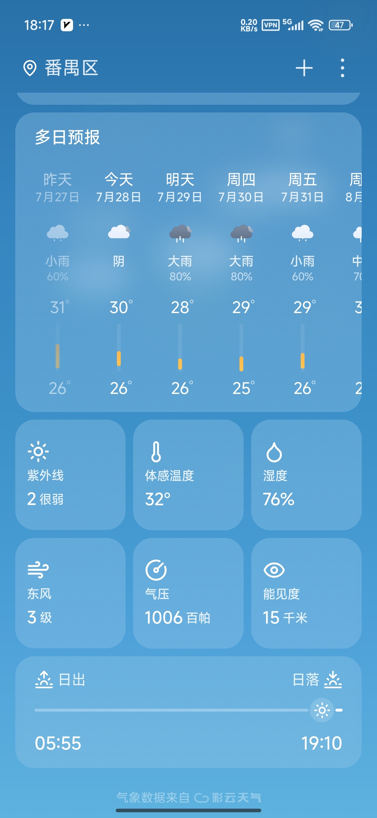 南风天气精准分钟级降雨预报神器⭕全类型天气实时提醒 第7张插图 南风天气精准分钟级降雨预报神器⭕全类型天气实时提醒 第7张插图