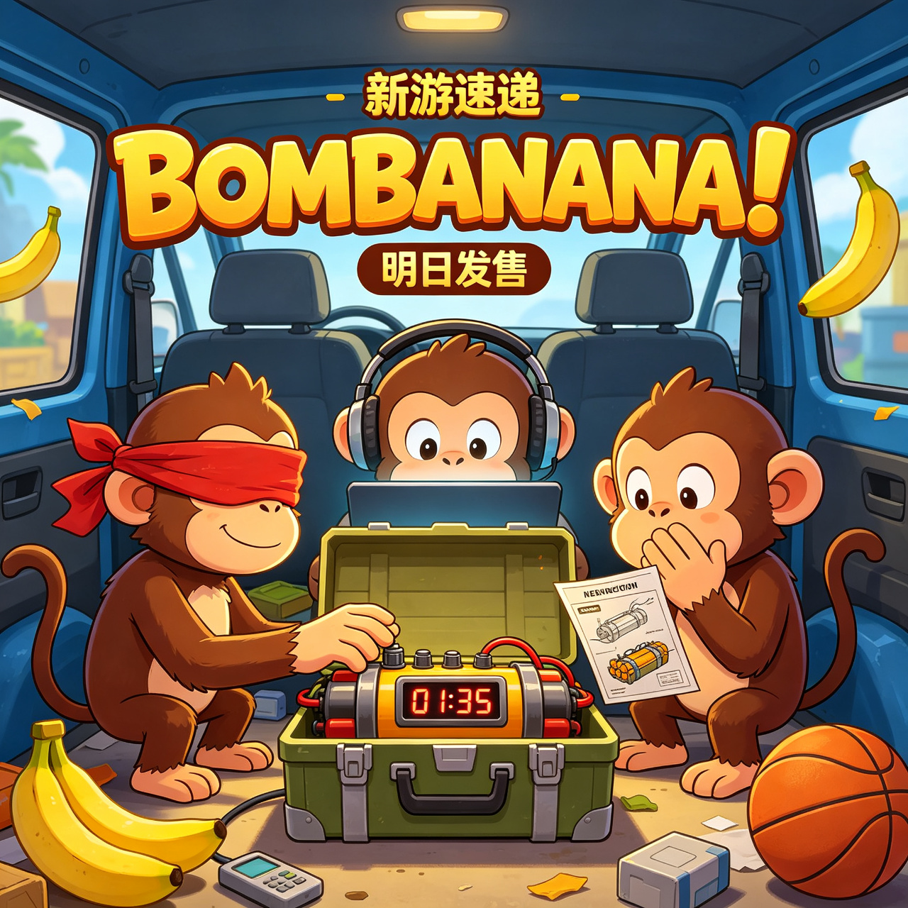 新游速递 | 600 万人试玩的 "友尽拆弹" 游戏《BOMBANANA!》明天发售