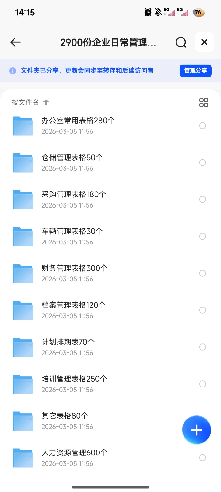 2900份企业日常管理常用表格