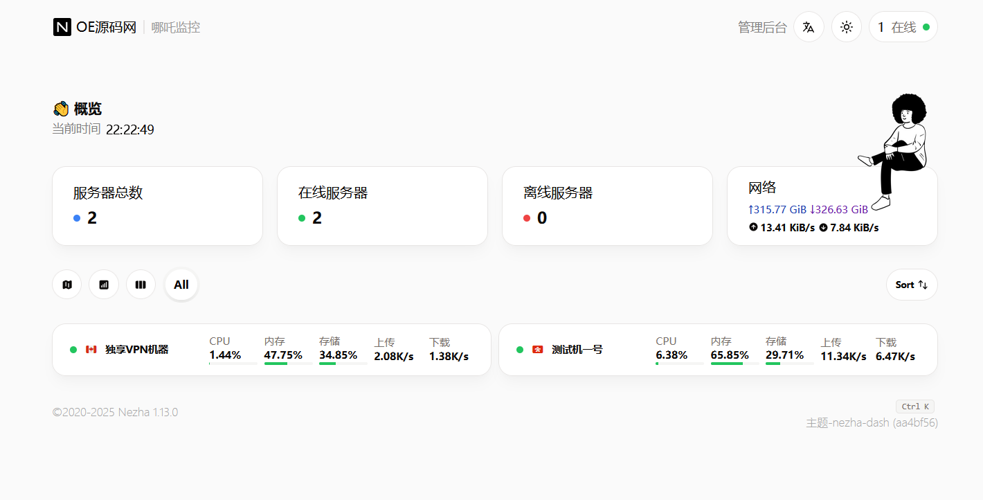 哪吒探针服务器监控保姆级部署教程 第6张插图