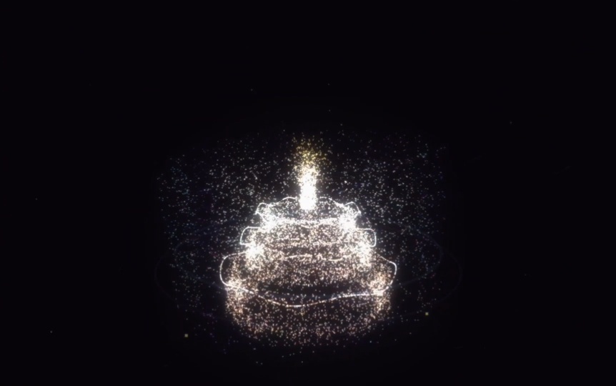 【源码分享】程序员专属浪漫！自制 HTML 生日蛋糕粒子特效源码
