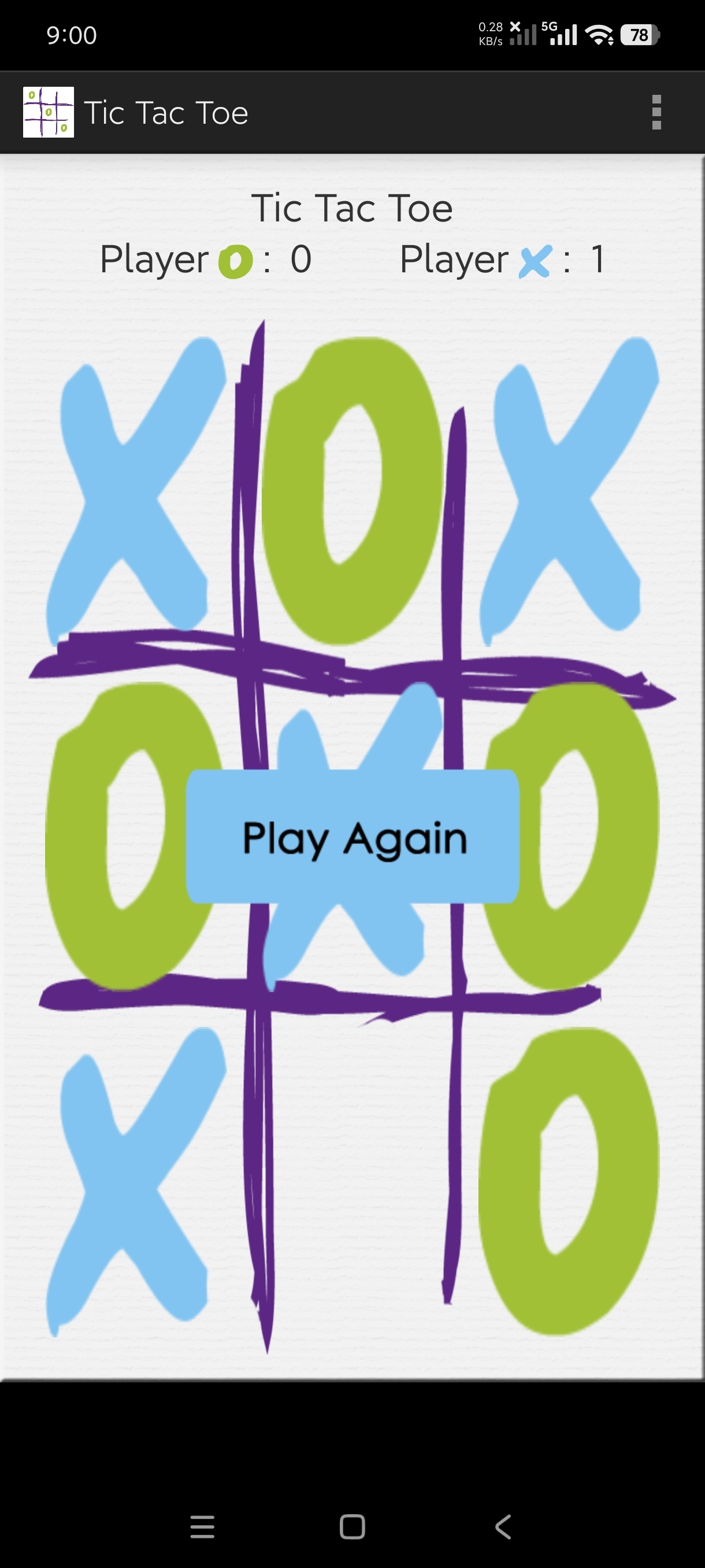 井字棋1.2锻炼防止痴呆纯净版防止呆瓜 第7张插图 井字棋1.2锻炼防止痴呆纯净版防止呆瓜 第7张插图