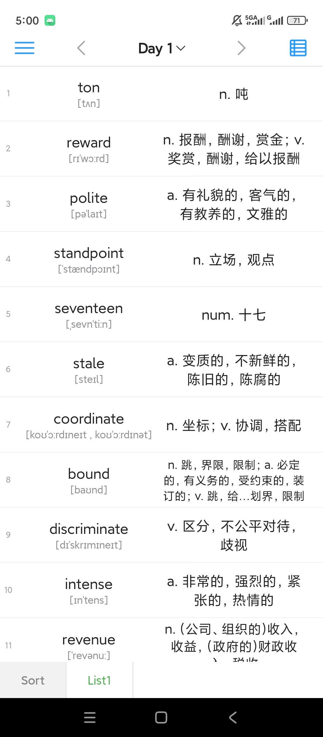 List背单词多词库背诵英语单词记忆学习工具 第6张插图 List背单词多词库背诵英语单词记忆学习工具 第6张插图